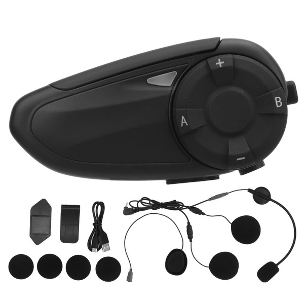 for EJEAS Q7 Motorcycle Bluetooth Helmet Audio System 7 Devices Connection IP65 Waterproof Headphone Communication