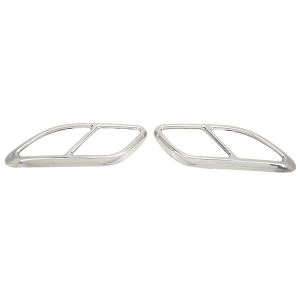 2PCS Quad Exhaust Tip Cover Tail Throat Decoration Replacement for Jaguar FPACE XFL 2021