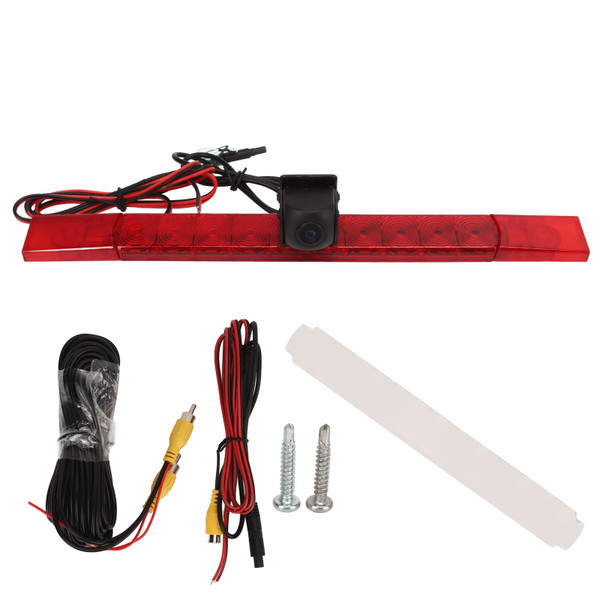 Brake Light Camera IP68 Waterproof CCD Sensor Wide Angle Clear Visibility Rear View Brake Camera Universal for Car