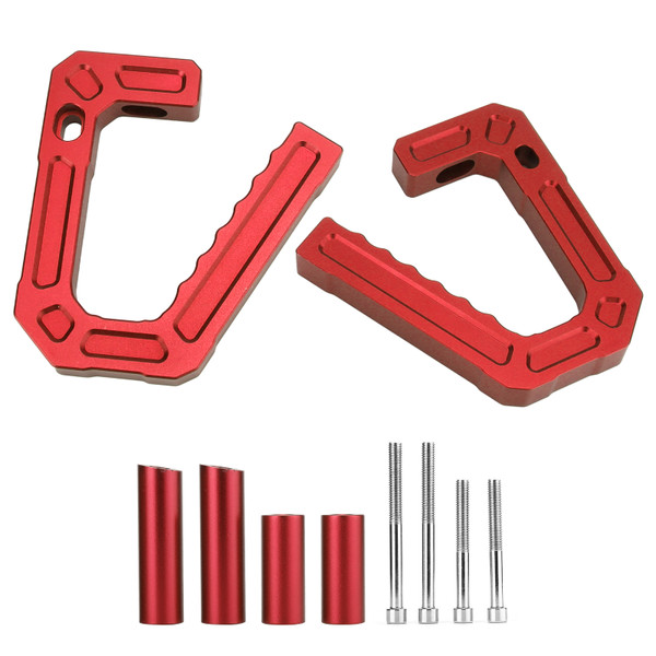 Car Road Front Grab Handle Aluminum Alloy Replacement for Jeep Wrangler JK 2007‑2018Red