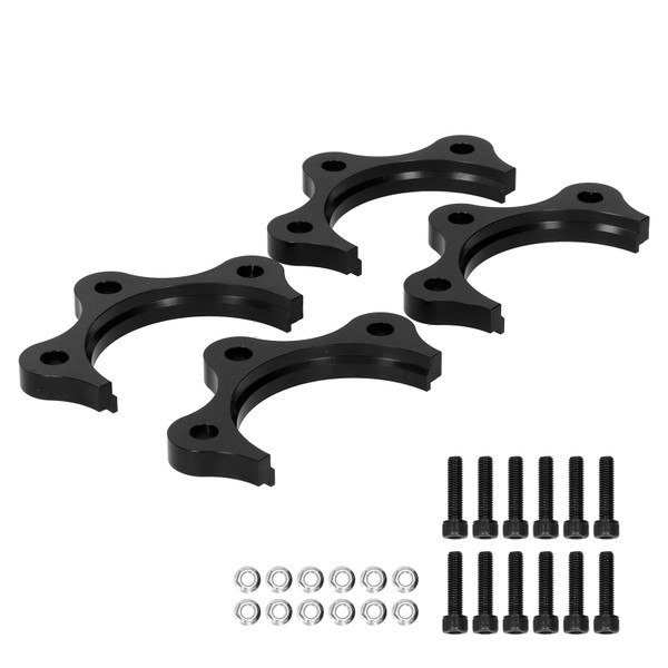 Black Axle Spacers Kit 6061 T6 Aluminium Alloy Fit for Honda S2000/AP1/AP2/F20 2000‑2009Black