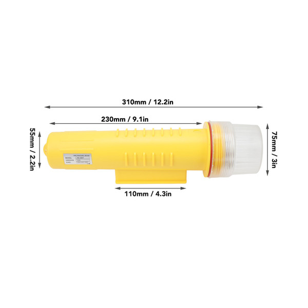 Marine AIS GPS Location Tracker 12.5W High Precision Transponder Buoy Fishing Net Locator with Antenna for Class A Class B AIS Receiver US Plug 100-240V