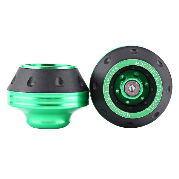 CNC Aluminum Front Fork Wheel Frame Sliders Motorbike Falling Protection Scooter Moped Green