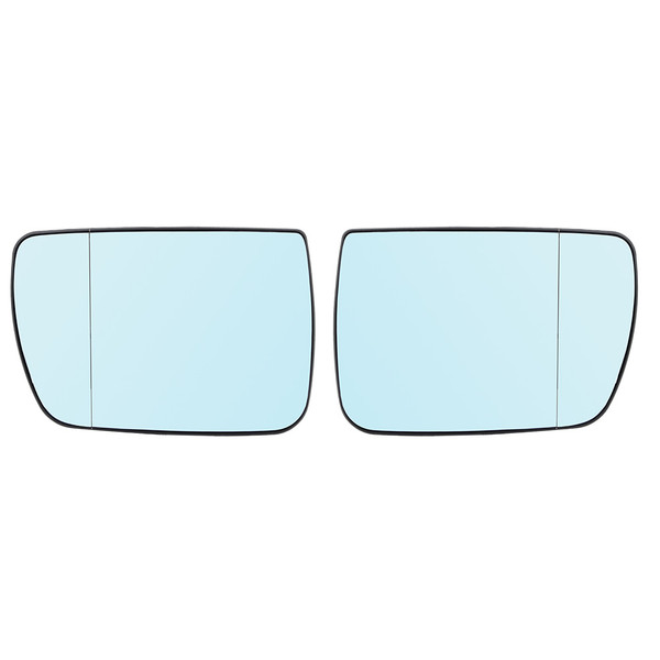 2Pcs Rearview Mirror Glasses Blue with Heating Function Car Accessories Fit for X5 Series E53(left right)