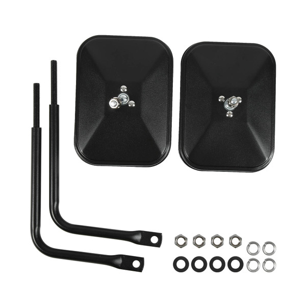 Side Rearview Mirror Car Door Rear View Replacement for Jeep Wrangler JK JL TJ YJ CJ