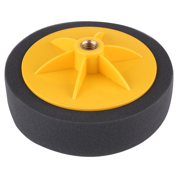 6inch/15cm Sponge Wheel Polishing Waxing Pad Kit Tool for Car Polisher Black