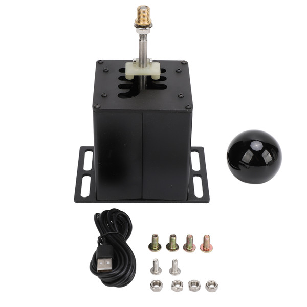 6+R PC USB Simulator Shifter H Gear Shifter Racing Game Simulator Shifter Black for G29 G27 G25 G920 T300RS GT Steering Wheel