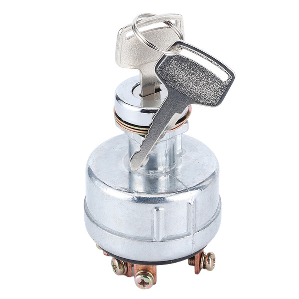 Ignition Switch with 6 Terminal Wire Digger Tractor Mower 2 Keys Fit for Kobelco SK200‑3/ SK200‑5/ SK120‑5