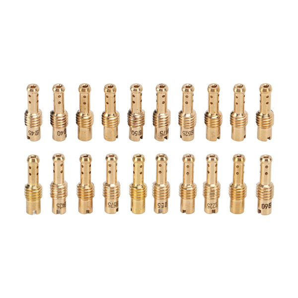 20PCS Carburetor Slow Pilot Jet Kit 12.5‑60 Metal Replacement for MIKUNI VM TM TMX Carbs
