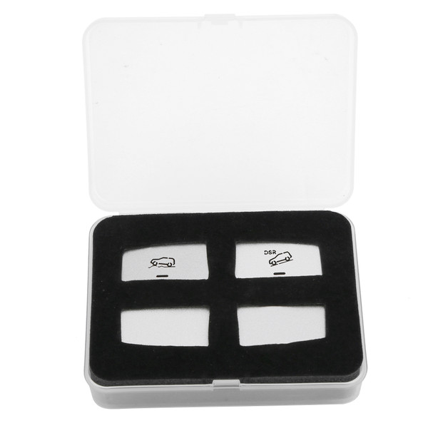4pcs Suspension Adjustment Button Trim Silver Sticker Fit for Mercedes Benz ML GL GLE GLS