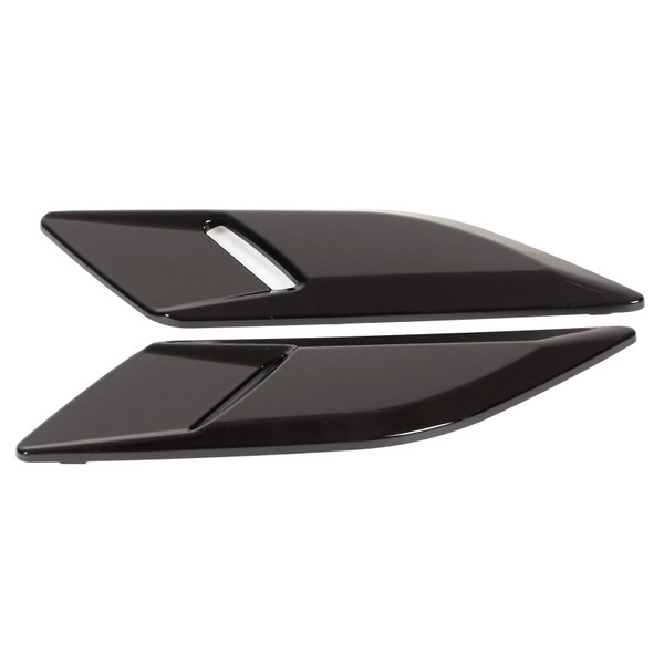 Pair Bonnet Air Outlet Trim Decoration Cover Replacement for Land Rover Range Rover Sport L494 2014‑2022 Glossy Black