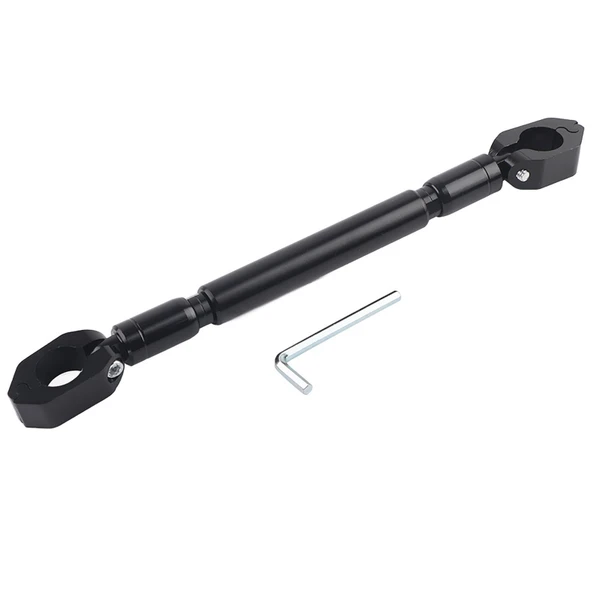 Aluminum Alloy Motorcycle Balance Handlebar Cross Bar Motorbike Accessories (Black)
