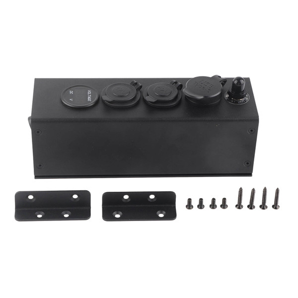 12V 24V Car Power Supply Box Multifunctional Portable Power Bank with Voltmeter Car Charger Overload Protection for RVs Boats