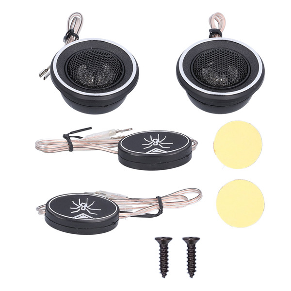 2pcs Dome Tweeter Speaker 150W High Efficiency Clear Sound Loudspeaker Universal for Car