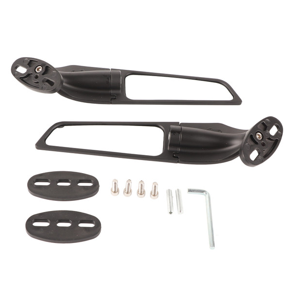 Motorcycle Wing Rearview Mirror Adjustable Side Mirrors Wind Wing Replacement for NINJA 250 300 400 650 H2 H4