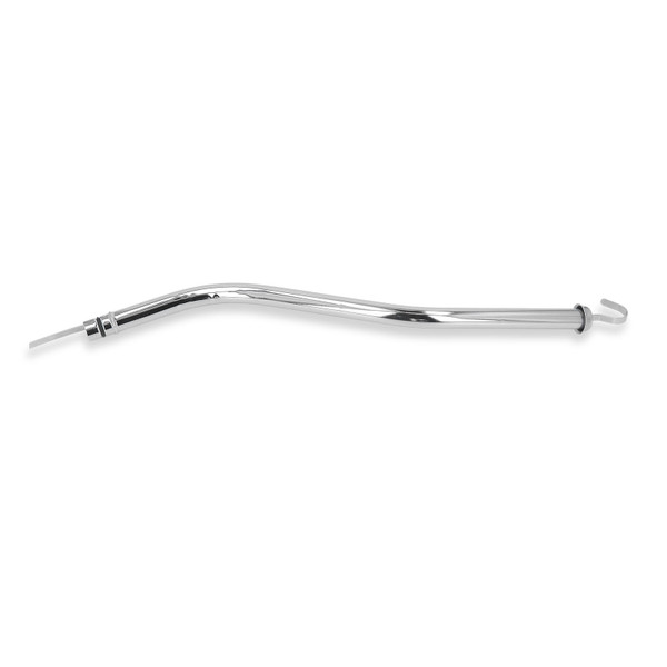 18‑3/4 Inch Silver Chrome Plated Engine Oil Dipstick Tube Stainless Steel Replacement for Ford C‑6 Transmissions