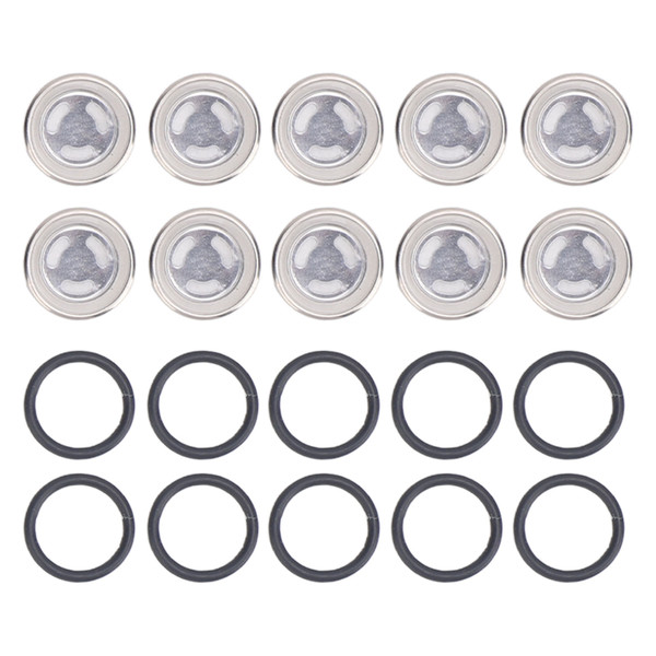 10pcs Brake Master Cylinder Sight Glass with O Ring Motorcycle Brake Master Cylinder Window for Motorcycle ATV Diameter: 18mm / 0.7in