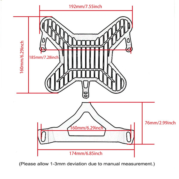 Motorcycle Headlight Protector Aluminum Headlamp Guard Protective Cover Replacement for R1300GS 1300GS 2023 -2024