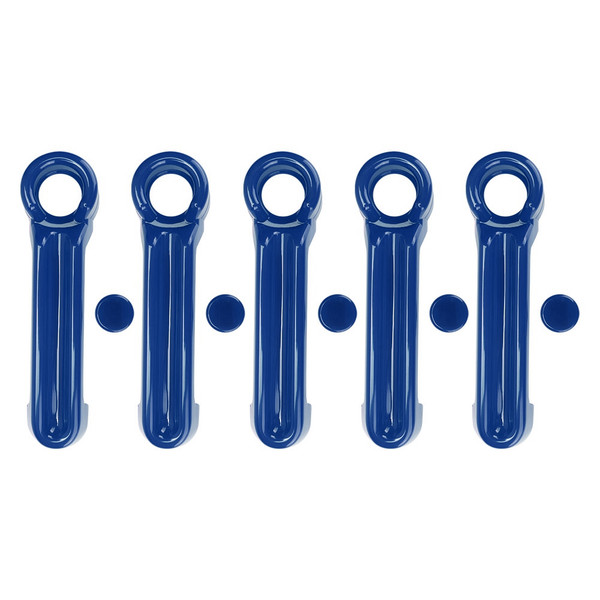 10pcs ABS Car Exterior Door Handle Cover Trim Fits for Jeep Wrangler JK 07-17Blue