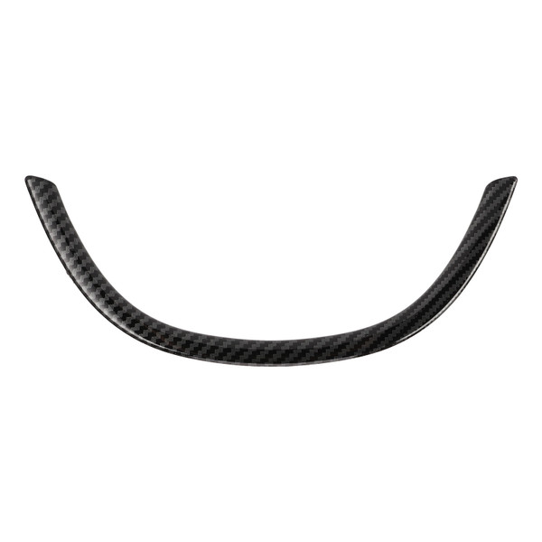 Steering Wheel Panel Cover Decor Sticker Strip Trim Fit for 5 Series F10 2011‑2017Carbon Fiber Style Glossy Black