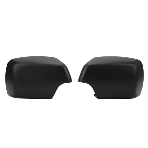 2PCs Side Mirror Covers 51168256321 Door Mirror Cover Cap Glossy Black Replacement For X5 E53 2000‑2006