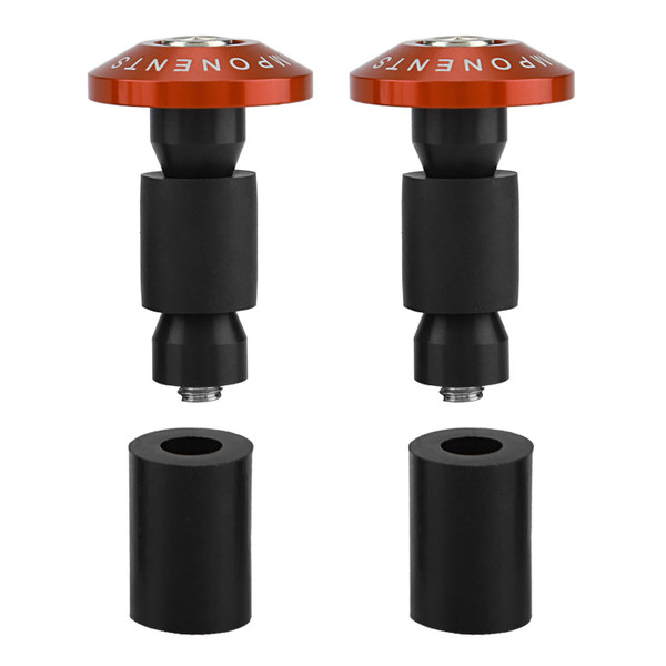 22mm 7/8inch Motorcycle Handlebar End Slider Plug Caps for Racing ATV Offroad Orange