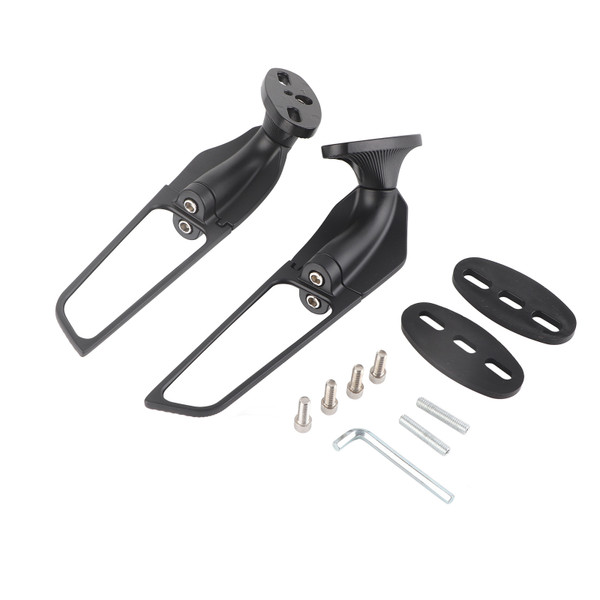 2PCS Motorcycle Rearview Mirrors Adjustable Aluminium Alloy Motorcycle Handlebar Accessory