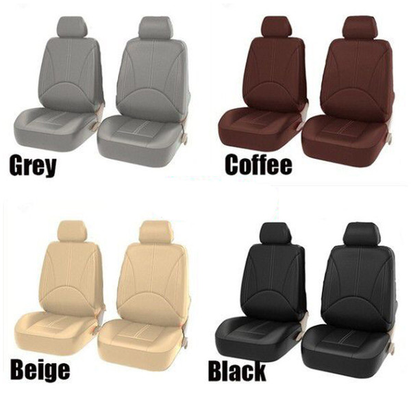 Universal Car PU Leather Front Car Seat Covers Fine Quality Back Bucket Car Seat Cover Auto Interior Car Seat Protector Cover