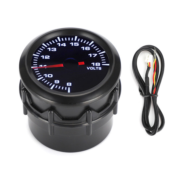 52mm / 2in Single Color LED Voltmeter Dashboard Meter Car Modification Instrument