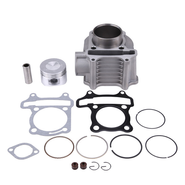Motorcycle Engine Cylinder Kit Piston Gasket 52.4mm Bore for GY6/125CC/152QMI