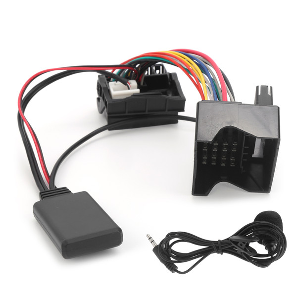 Car Bluetooth 5.0 AUX‑IN Cable Audio Adapter Fit for Citroen C2/ C3/ C4/ C5/ C6 with Microphone
