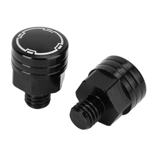 2Pcs SEPP Motorcycle Rearview Mirror Bolt Screw CNC Aluminium Alloy Modification Parts M8x1.25Black
