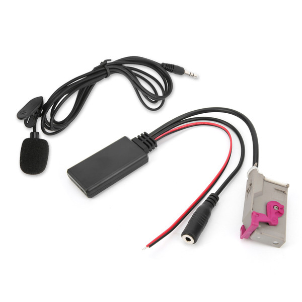 Bluetooth 5.0 AUX Cable Adapter with Microphone Replacement for A3 A4 A6 A8 TT R8 RNS-E Headunit