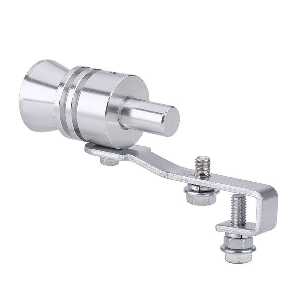 Sliver Car Turbo Sound Exhaust Whistle Muffler Auto Blow off Valve Simulator L