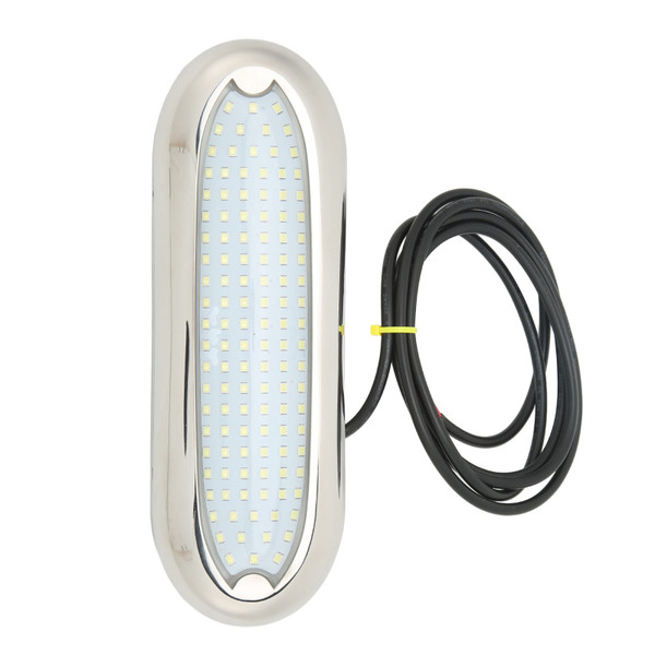 12VDC Boat Underwater Light 120 LED Bright Light IP68 Waterproof Rust Proof for Ships Yachts Motorboats White Light