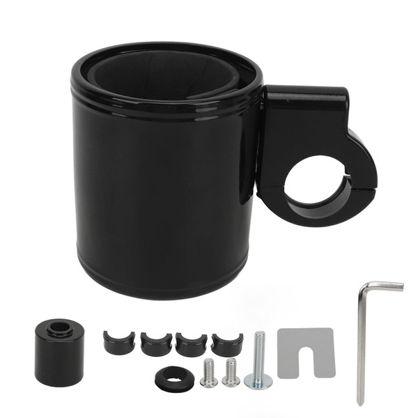 Motorcycle Handlebar Cup Holder Aluminium Alloy Adjustable Drink Holder Cups Water Bottle Handlebar Mount for ATV