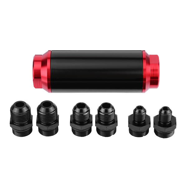 Universal 40 Micron Swirl Pump AN6 / AN8 / AN10  Fuel Filter Inline High Flow Fuel Turbo