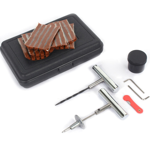 37pcs Tire Repair Tool Kit DIY Car Truck Motorcycle Home w/ Case Plug Patch
