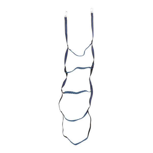 5 Steps Boarding Rope Ladder Portable Universal Boat Rope Ladder with Climbing Buckle for Inflatable Boat Kayak Blue