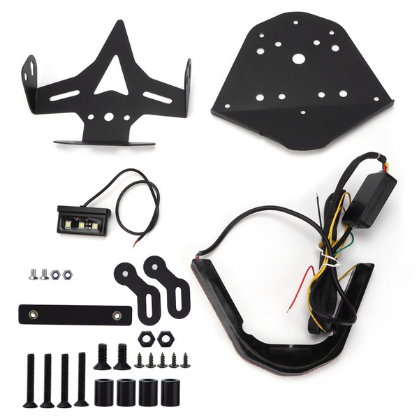 Motorcycle License Plate Holder Bracket with Light Replacement for S1000RR 2019‑2021