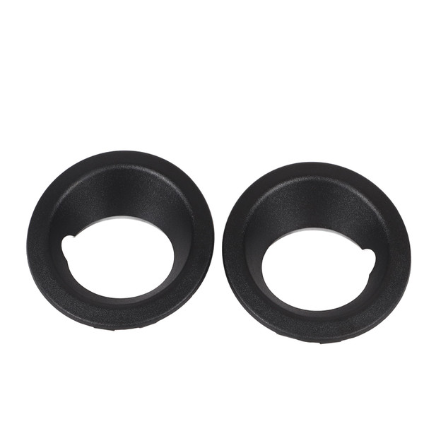 2PCS Front Bumper Fog Light Ring Cover 51113400912 Black Replacement for X3 E83 2004‑2006