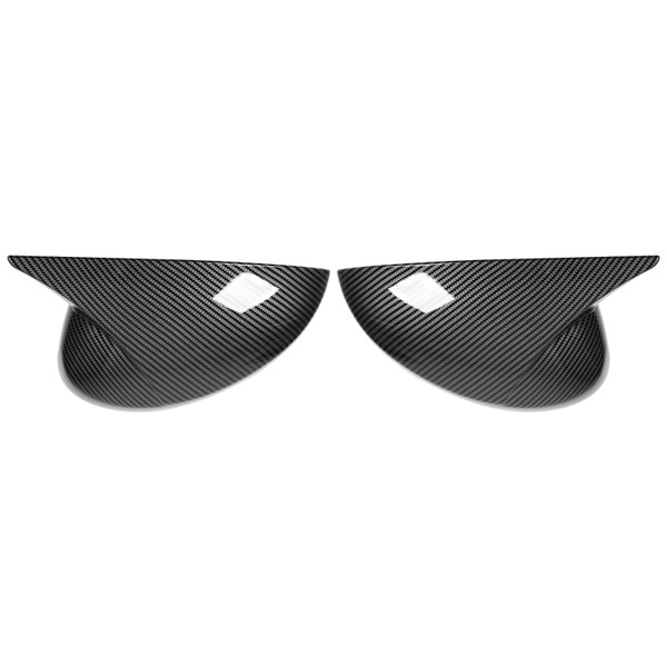 2pcs Carbon Fiber Style Rearview Mirror Cover Trim Side Door Mirror Guard Replacement for Civic 11th 2022