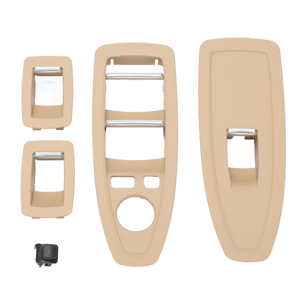 Car Switch Button Panel Trim Cover Replacement for 1 3 4 Series F20 F30 F31 2012‑2019Beige