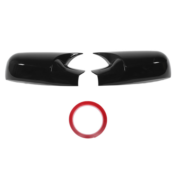 Door Mirror Cover 963740075R Glossy Black Exterior Outside Wing Mirror Cover for Fluence 2009 to 2015