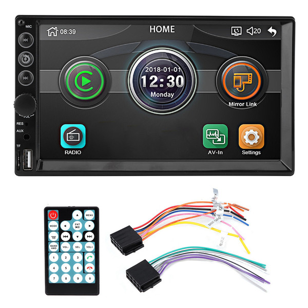 7in Touch Screen HD 2 Din Car FM Radio Audio MP5-7062 Video Music Player