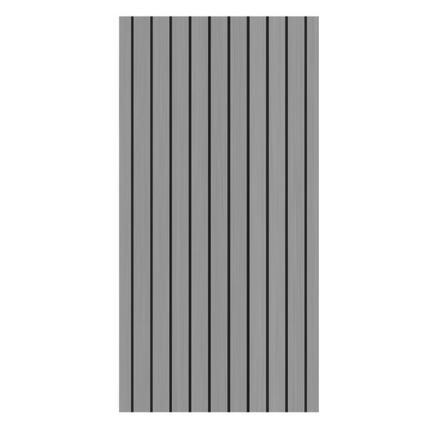 Boat Marine RV Flooring Mat EVA Foam AntiSlip Decking Sheet 240x60cm/94.5x23.6in(GrayBlack )