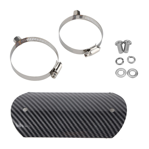 Motorcycle Exhaust Middle Pipe Heat Shield Link Tube Protector Cover Heel Guard (#4)
