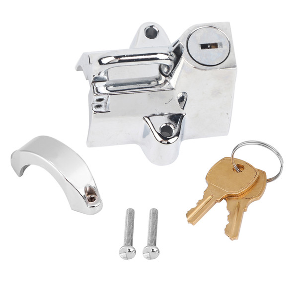 Universal Stainless Steel Motorcycle Motorbike Bike Helmet Lock Hanging Hook with 2 Keys Set