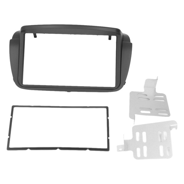 Car Radio Stereo Fascia 2 DIN Console Navigation Panel Dashboard Mount Trim Replacement for FIAT Doblo 263 2010+