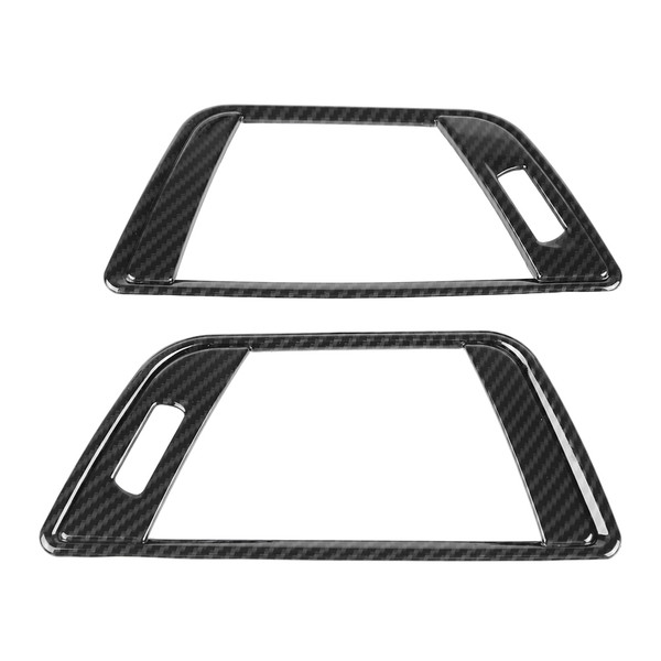 2Pcs Carbon Fiber Style Side Air Conditioning Vent Cover Trim for 3 Series F30 13‑18